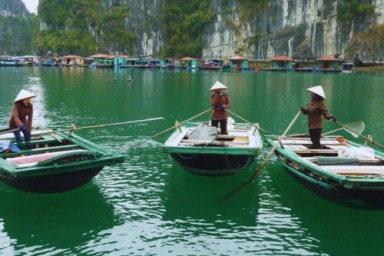 Halong Bay - Trinh Nu cave - Vung Vieng Fishing village (B, L, D)